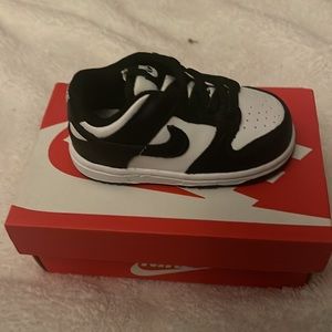 Black and white Toddler Dunks